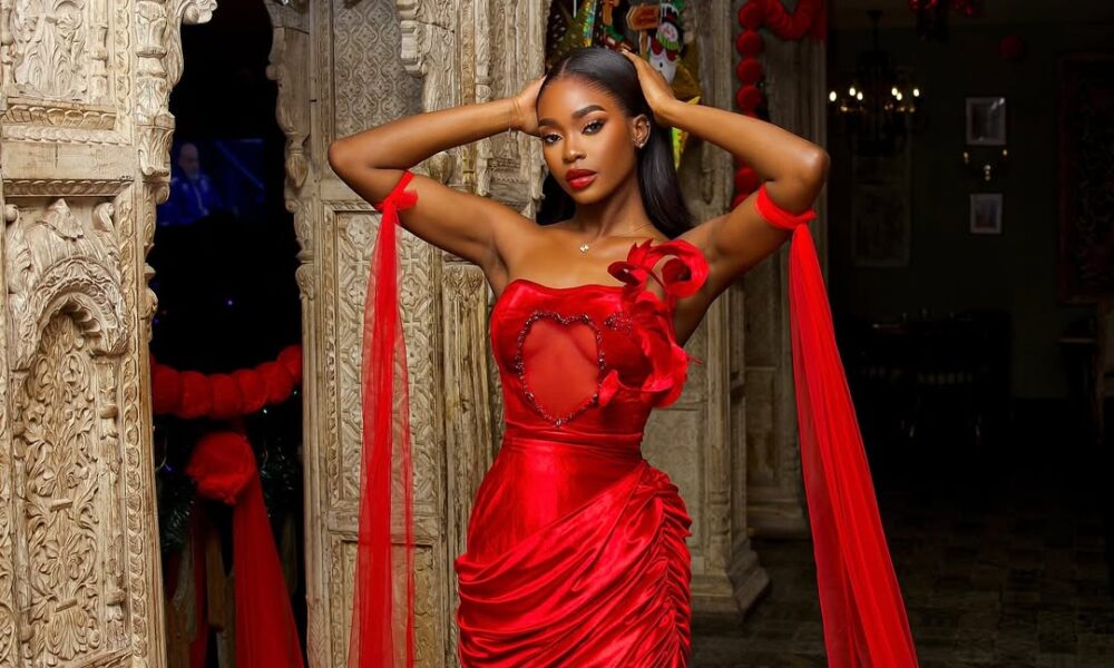 Dede Ashiogwu’s Red Christmas Look Is Pure Holiday Glam | See Photos