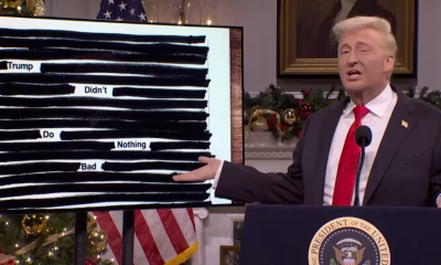 SNL mocks Trump over Epstein file redactions, cognitive tests and renaming Kennedy Center in scathing Christmas episode cold open