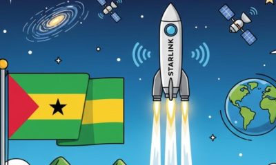 With São Tomé and Príncipe, Starlink has now launched in 8 African countries in 2025