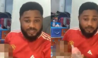 “Just a little misunderstanding” – Nigerian man cries out as wife abandons their 3-month-old baby