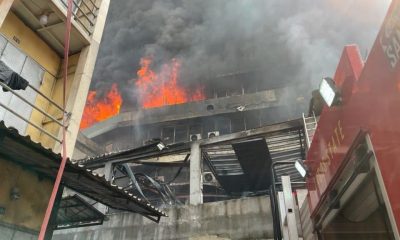 22-Storey Building Catches Fire In Lagos