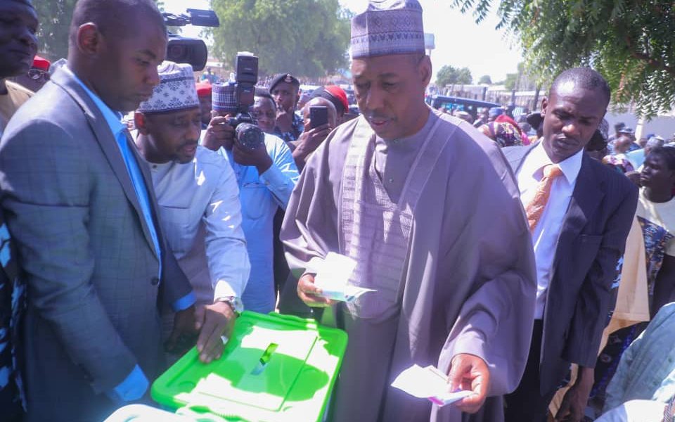 Borno LG election: Gov Zulum casts vote in Mafa, expresses satisfaction