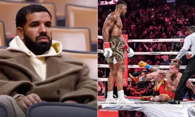 Drake Loses ₦296 Million After Betting On Jake Paul To Defeat Anthony Joshua 