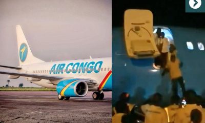 Passengers forced off plane after airport stairs fail