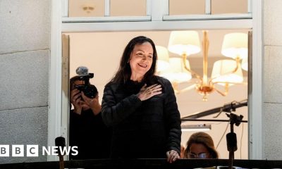 María Corina Machado appears in Oslo after Nobel Peace Prize win
