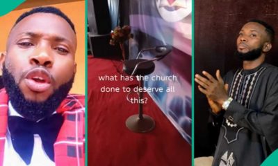 “Who Is After The Church?” Pastor in Pain as Thieves Cart Away Speakers, AC from Auditorium