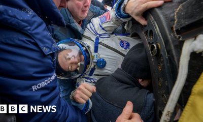 Nasa astronaut and Roscosmos cosmonauts return to Earth