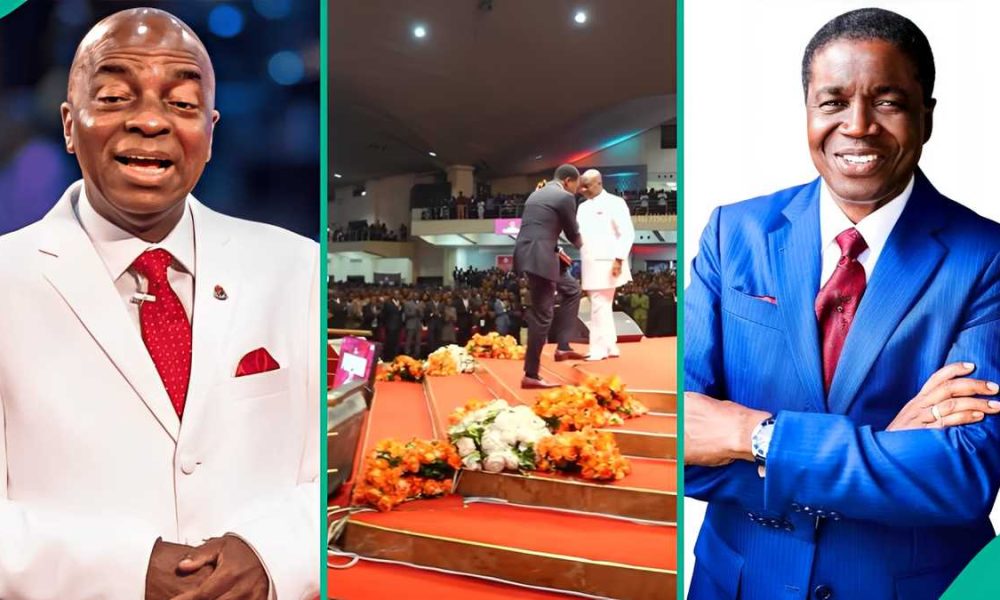 Video Shows How Oyedepo Introduced First Son At Shiloh 2025, Raises Questions About Bishop Abioye