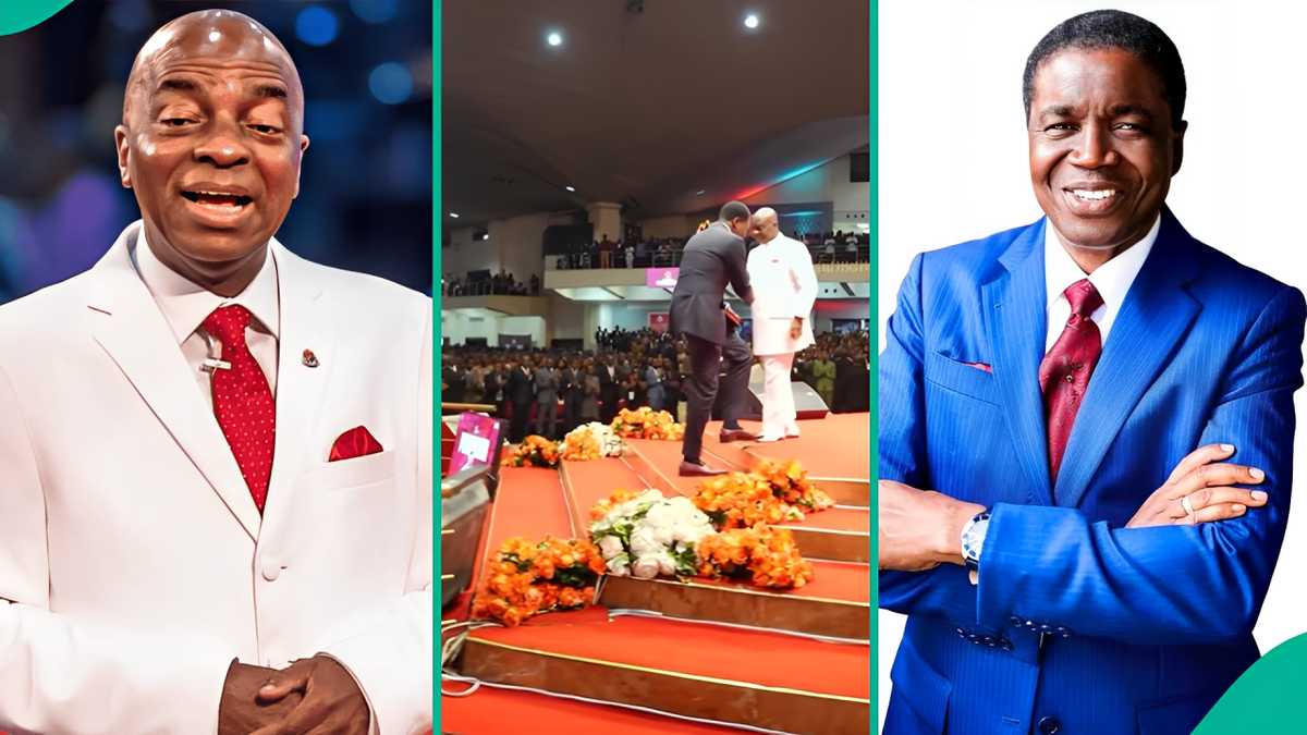 Video Shows How Oyedepo Introduced First Son At Shiloh 2025, Raises Questions About Bishop Abioye