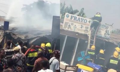 Ibadan: Fire ravages 8 shops in Sango