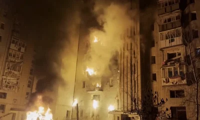 Ukraine firefighters rush to rescue people, pets after Russian strike | Russia-Ukraine war