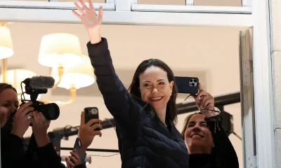 Nobel Peace Prize winner Machado greets supporters in Oslo | Politics