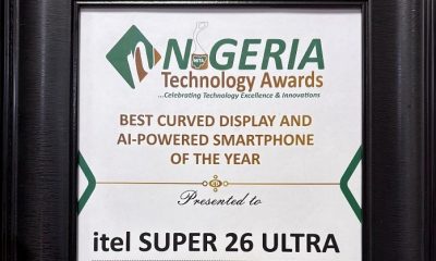 itel SUPER 26 Ultra Wins “Best Curved Display and AI-Powered Smartphone of the Year” at the 2025 Nigeria Technology Awards