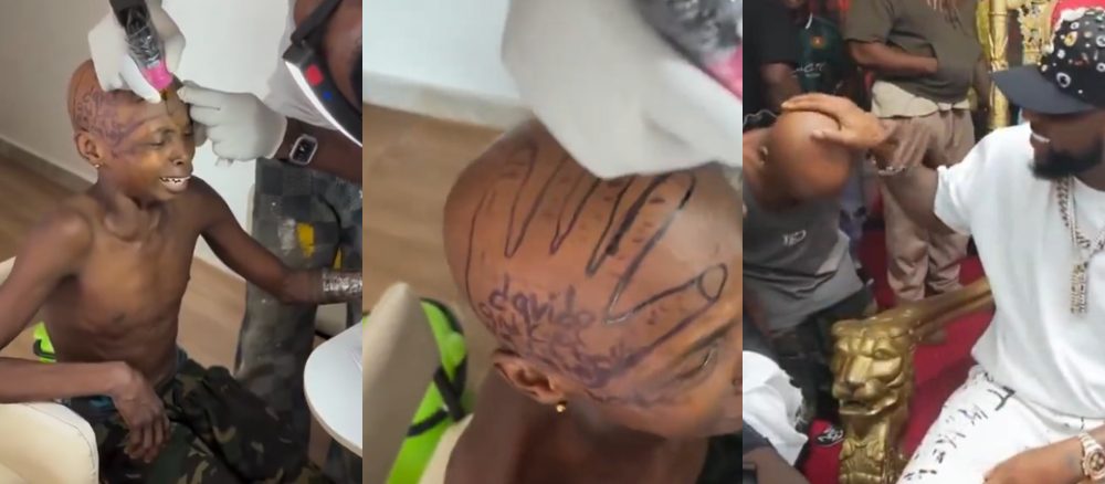 Kolu Tattoos Spot Davido Touched on His Head During Carter Efe’s Livestream