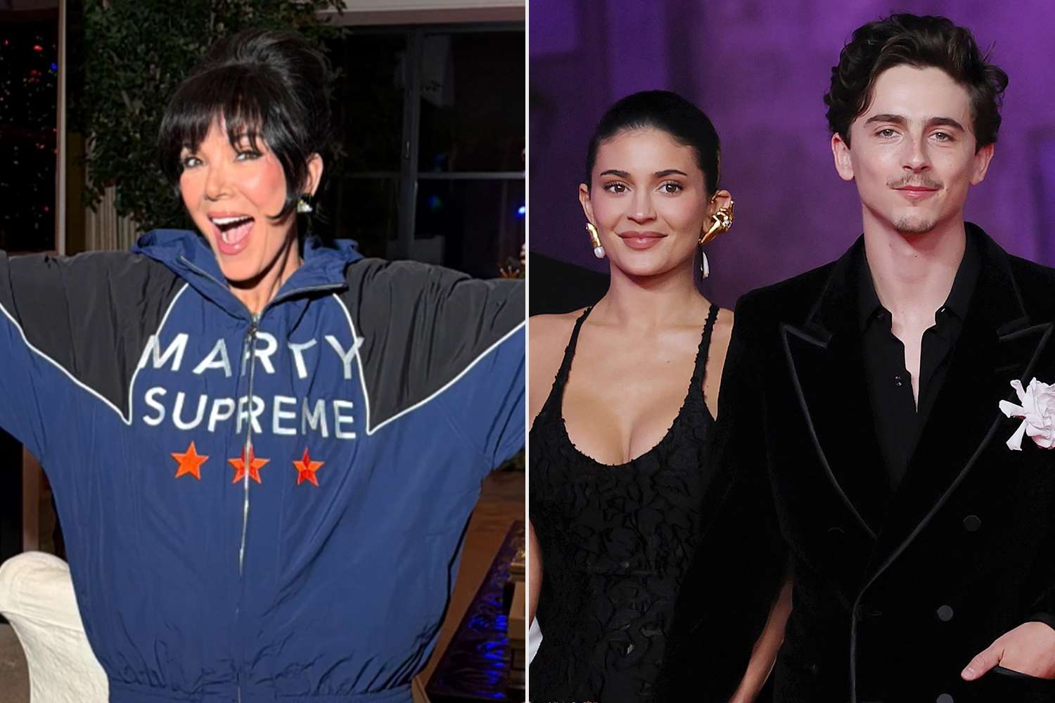 Kris Jenner Wears Her Support for Timothée Chalamet and Kylie Jenner