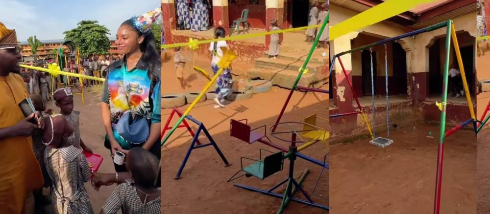 Nancy Isime Commissions Playground for Pupils to Mark 34th Birthday