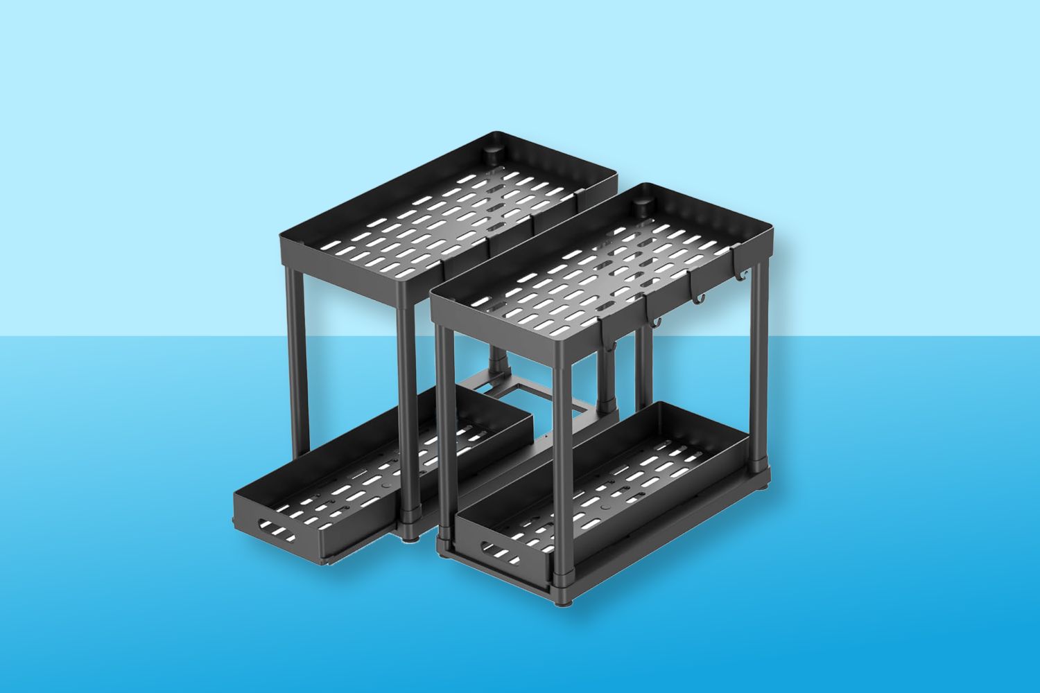 This  Under Sink Organizer Keeps Cabinets Tidy