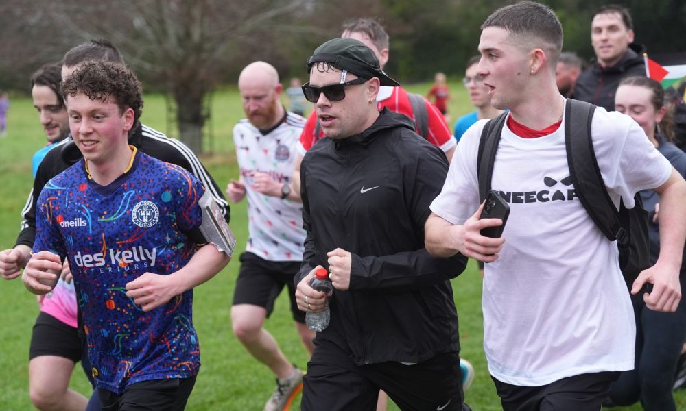 Kneecap’s charity run cheered on by Irish president | UK News